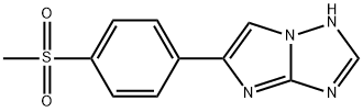 5-[4-(Methylsulfonyl)phenyl]-1H-imidazo[1,2-b][1,2,4]triazole 结构式