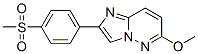 6-Methoxy-2-[4-(methylsulfonyl)phenyl]imidazo[1,2-b]pyridazine 结构式