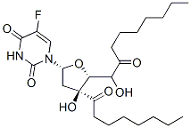 3',5'-dioctanoyl-5-fluoro-2'-deoxyuridine 结构式