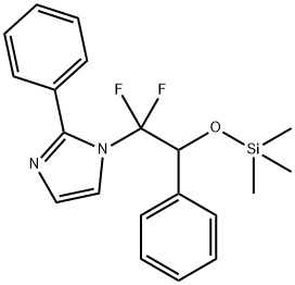 1-(1,1-DIFLUORO-2-PHENYL-2-TRIMETHYLSILOXY-ETHYL)-2-PHENYLIMIDAZOLE 结构式