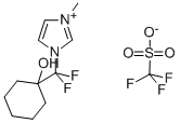 1-(1,1-DIFLUORO-1-CYCLOHEXANOL-1-YL-METHYL)-3-METHYLIMIDAZOLIUM TRIFLATE 结构式