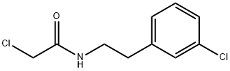2-氯-N-[2-(3-氯苯基)乙基]乙酰胺 结构式