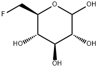 6-FLUORO-6-DEOXY-D-GLUCOPYRANOSE 结构式