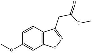 METHYL 2-(6-METHOXYBENZO[D]ISOXAZOL-3-YL)ACETATE 结构式