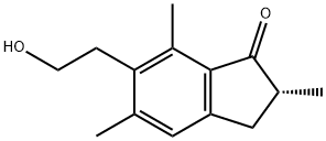 (2R)-2,3-二氢-6-(2-羟基乙基)-2,5,7-三甲基-1H-茚-1-酮 结构式