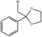 2-溴甲基-2-苯基-1,3-二氧戊环 结构式