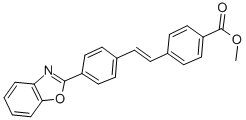 [4'-(2-苯并恶唑基)]-4-均苯己酸甲酯 结构式