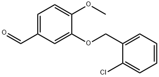 3-(2-氯苄基)氧基-4-甲氧基-苯甲醛 结构式