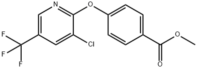 METHYL 4-([3-CHLORO-5-(TRIFLUOROMETHYL)-2-PYRIDINYL]OXY)BENZENECARBOXYLATE 结构式