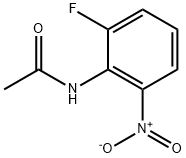 N-(2-氟-6-硝基苯基)乙酰胺 结构式