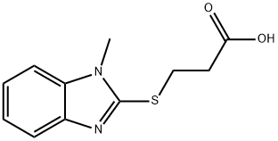 3-(1-甲基-1H-苯并咪唑-2-磺胺)-丙酸 结构式