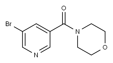 3-BROMO-5-(MORPHOLINOCARBONYL)PYRIDINE 结构式