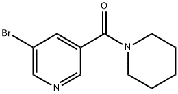 5-溴-3-(哌啶-1-基羰基)吡啶 结构式