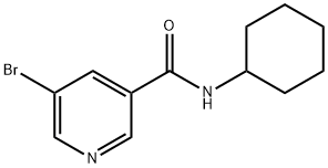N-CYCLOHEXYL 5-BROMONICOTINAMIDE 结构式