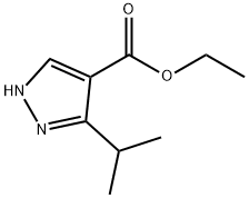 ETHYL-3-ISOPROPYL PYRAZOLE-4-CARBOXYLATE 结构式
