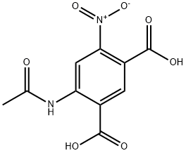 4-(乙酰氨基)-6-硝基-1,3-苯二甲酸 结构式