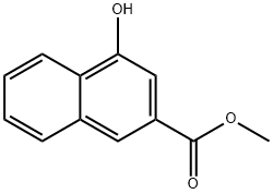 4-羟基萘-2-羧酸甲酯 结构式