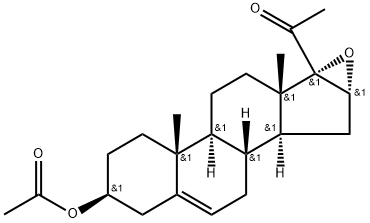 16,17-环氧孕烯醇酮醋酸酯 结构式