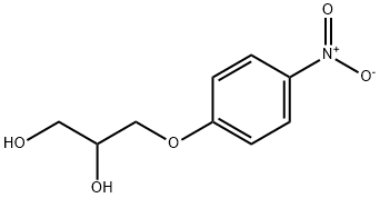 3-(4-硝基苯氧基)丙烷-1,2-二醇 结构式