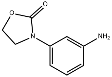 3-(3-氨基苯)-1,3-恶唑烷-2-酮 结构式