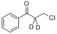 3-CHLOROPROPIOPHENONE(2-D2) 结构式