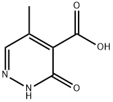 5-甲基-3-氧代-2,3-二氢哒嗪-4-羧酸 结构式