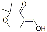 2H-Pyran-3(4H)-one, dihydro-4-(hydroxymethylene)-2,2-dimethyl- (9CI) 结构式