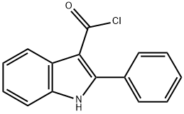 1H-INDOLE-3-CARBONYL CHLORIDE,2-PHENYL- 结构式