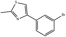 4-(3-溴苯基)-2-甲基-1,3-噻唑 结构式