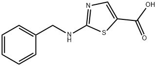 2-(苄胺基)-1,3-噻唑-5-羧酸 结构式