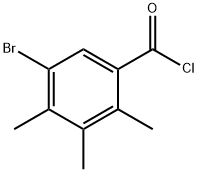 5-溴-2,3,4-三甲基苯甲酰氯 结构式
