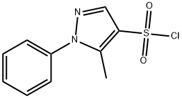 5-甲基-1-苯基-1H-吡唑-4-磺酰氯 结构式
