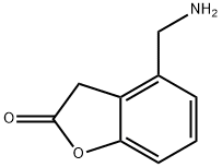 2(3H)-Benzofuranone,  4-(aminomethyl)- 结构式