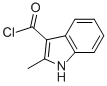 1H-Indole-3-carbonylchloride,2-methyl-(9CI) 结构式