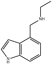 乙基(1H-吲哚-4-基甲基)胺 结构式