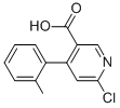 6-CHLORO-4-O-TOLYL-NICOTINIC ACID 结构式