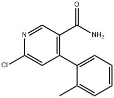 6-CHLORO-4-O-TOLYL-NICOTINAMIDE 结构式