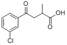 2-METHYL-4-OXO-4-(3'-CHLOROPHENYL)BUTYRIC ACID 结构式
