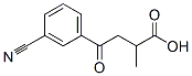 4-(3-Cyanophenyl)-2-methyl-4-oxobutyric acid 结构式