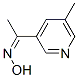 Ethanone, 1-(5-methyl-3-pyridinyl)-, oxime (9CI) 结构式