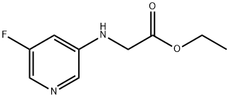 Glycine, N-(5-fluoro-3-pyridinyl)-, ethyl ester (9CI) 结构式