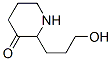 3-Piperidinone, 2-(3-hydroxypropyl)- (9CI) 结构式