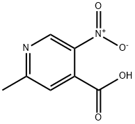 2-甲基-5-硝基异烟酸 结构式