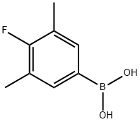3,5-二甲基-4-氟苯基硼酸 结构式