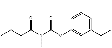 (3-methyl-5-propan-2-yl-phenyl) N-(2-oxopentyl)carbamate 结构式
