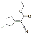 Acetic acid, cyano[(3R)-3-methylcyclopentylidene]-, ethyl ester, (2E)- (9CI) 结构式