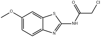 2-氯-N-(6-甲氧基-苯并噻唑-2-基)-乙酰胺 结构式