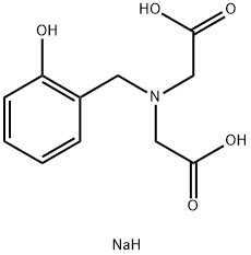 DISODIUM N-(CARBOXYLATOMETHYL)-N-[(2-HYDROXYPHENYL)METHYL]GLYCINATE 结构式