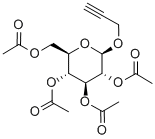 2-丙炔基 2,3,4,6-四-O-乙酰基-Β-D-吡喃葡糖苷 结构式