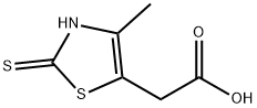 2-巯基-4-甲基-5-噻唑乙酸 结构式